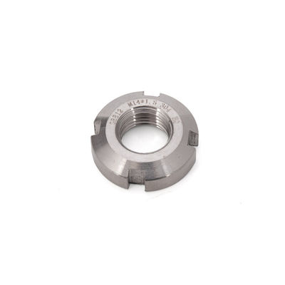Indústria Automóvel Precision Round Nuts Garantia 304 aço inoxidável DIN981 Slotted Locking de rolamento para durabilidade