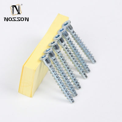 Sistema de medição métrica de acabamento galvanizado Hexagon Socket Furniture Confirmat Screw para móveis domésticos e projetos DIY
