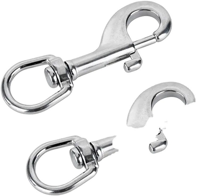 Carabinas de parafusos de aço inoxidável de acabamento simples para indústria geral 10 mm