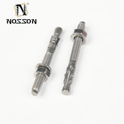 Metric DIN Hot Dip Galvanized Steel Wedge Anchor Expansion Bolts M6 M8 M10 M12 M16 Strong Hold para Projetos de Construção