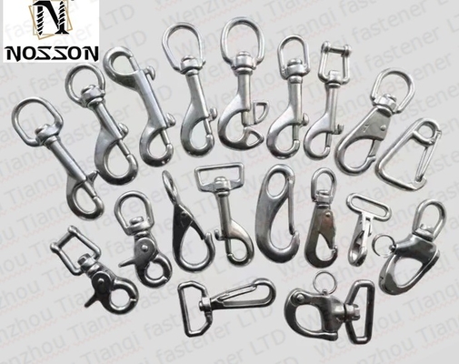 Carabinas de parafusos de aço inoxidável de acabamento simples para indústria geral 10 mm