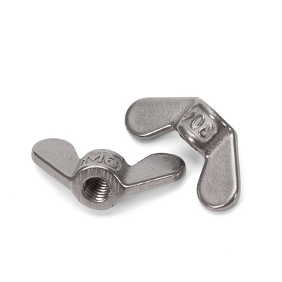 DIN Standard High Precision Cold Forged M3 Butterfly Nuts Material de aço galvanizado revestido de zinco para sistema de medição métrico