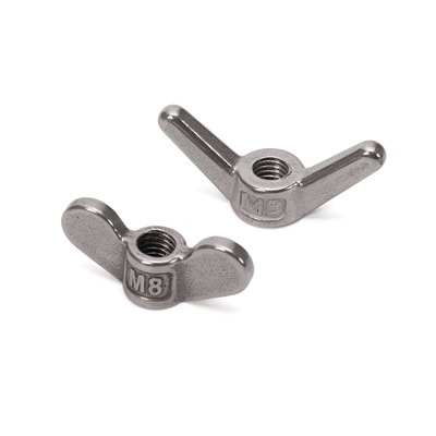 DIN Standard High Precision Cold Forged M3 Butterfly Nuts Material de aço galvanizado revestido de zinco para sistema de medição métrico