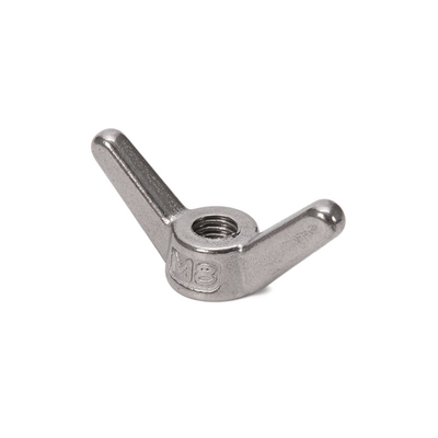 DIN Standard High Precision Cold Forged M3 Butterfly Nuts Material de aço galvanizado revestido de zinco para sistema de medição métrico