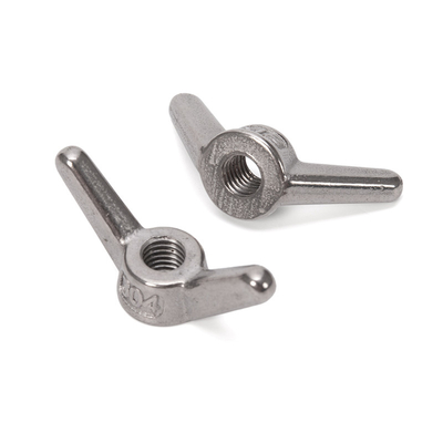 DIN Standard High Precision Cold Forged M3 Butterfly Nuts Material de aço galvanizado revestido de zinco para sistema de medição métrico