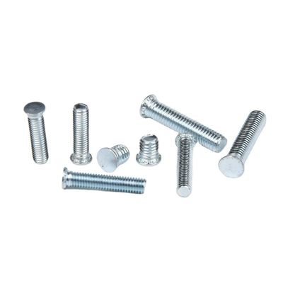 Indústria Automóvel acabamento de prata de aço inoxidável parafusos de soldagem de pontos M3 M4 M5 M6 M8 M10 com acabamento simples