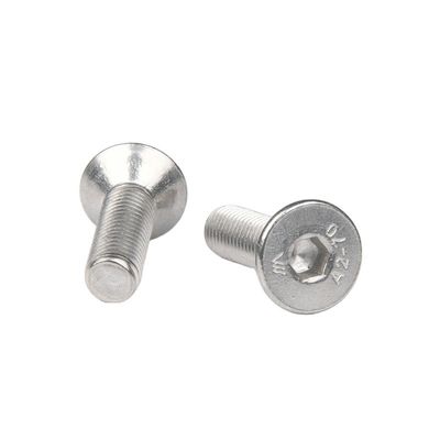 Metric M6 aço inoxidável Flat Countersunk Self-Tapping parafuso com cabeça de tomada hexagonal