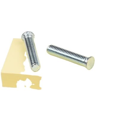 Indústria Automóvel acabamento de prata de aço inoxidável parafusos de soldagem de pontos M3 M4 M5 M6 M8 M10 com acabamento simples