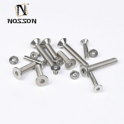 Metric M6 aço inoxidável Flat Countersunk Self-Tapping parafuso com cabeça de tomada hexagonal