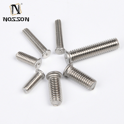 Parafusos de soldagem de aço inoxidável M3/M4/M5/M6/M8 parafusos de montagem com ponto de ponta com norma DIN