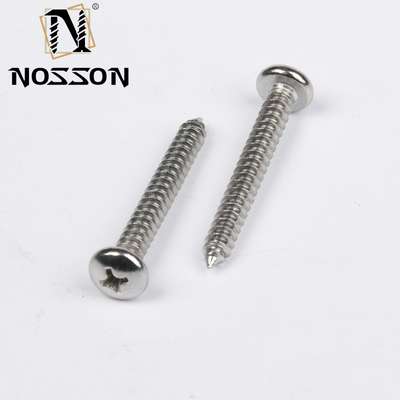 Metric SS304 SS316 aço inoxidável M2.5 JIS Phillips Flat Head Self Tapping Screw para metal no JIS Standard