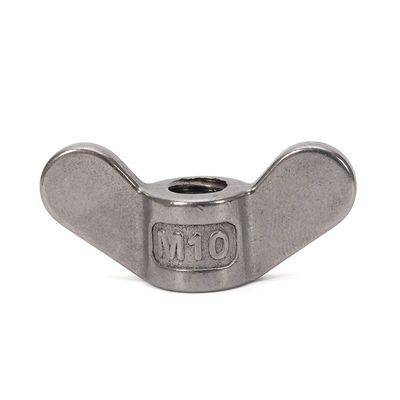 Sistema métrico de medição de aço inoxidável SS304 SS316 Wing Nut DIN315 aço ligado para aplicações industriais