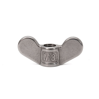Sistema métrico de medição de aço inoxidável SS304 SS316 Wing Nut DIN315 aço ligado para aplicações industriais