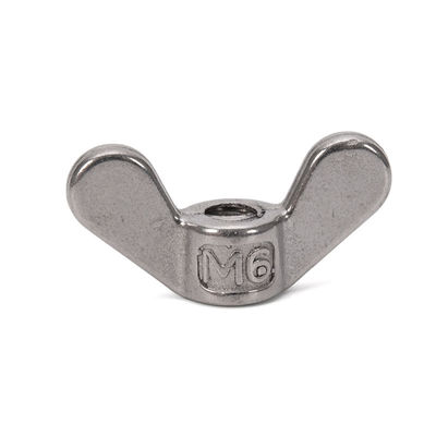 Sistema métrico de medição de aço inoxidável SS304 SS316 Wing Nut DIN315 aço ligado para aplicações industriais