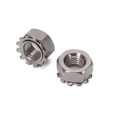 Metric Thread K-Lock Nuts Dentes de aço inoxidável fecho de cadeiras de bloqueio Nuts para indústria geral Móveis Metric Standard GB