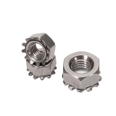 Metric Thread K-Lock Nuts Dentes de aço inoxidável fecho de cadeiras de bloqueio Nuts para indústria geral Móveis Metric Standard GB