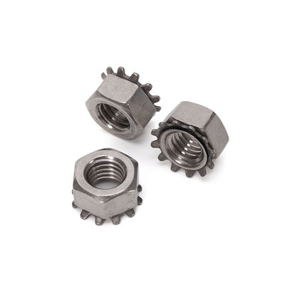 Metric Thread K-Lock Nuts Dentes de aço inoxidável fecho de cadeiras de bloqueio Nuts para indústria geral Móveis Metric Standard GB