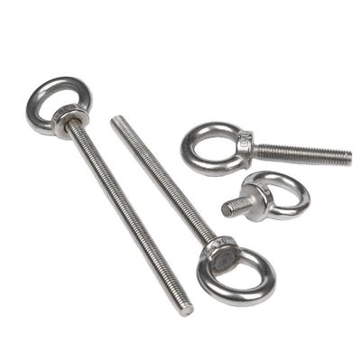 Aço inoxidável DIN580 M3 M4 M5 M8 M10 M12 C15 A2 Máquinas métricas Anel giratório de levantamento de olho com acabamento cromado