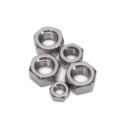 Sistema de Medição Imperial JIS Standard de aço inoxidável 304 316 Hexagon Hex Nuts M14 M16 M18 M20 M22 M24 com acabamento de zinco e cera