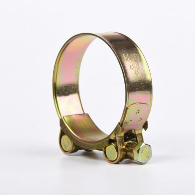 Instock Plain Surface Galvanized Steel Single Bolt Hydraulic Pipe Clamp para medição métrica e mangueira integral pesada