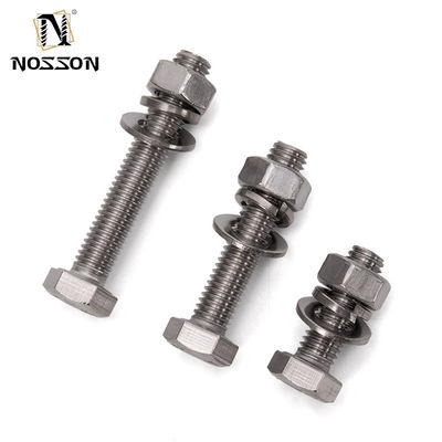 M3 M4 M5 M6 M8 M10 M12 M14 M16 M20 CINCO PLATADO AÇO INOX DIN931 Ferramenta parcial de parafuso de parafuso e máquina de lavar com estilo cabeça HEX