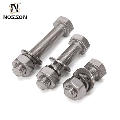 M3 M4 M5 M6 M8 M10 M12 M14 M16 M20 CINCO PLATADO AÇO INOX DIN931 Ferramenta parcial de parafuso de parafuso e máquina de lavar com estilo cabeça HEX