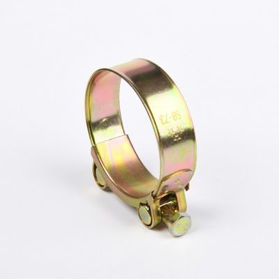 Instock Plain Surface Galvanized Steel Single Bolt Hydraulic Pipe Clamp para medição métrica e mangueira integral pesada