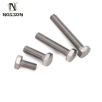 Bolhas e porcas hexagonais de aço inoxidável revestido com zinco DIN933 para aplicações mecânicas m3 m4 m5 m6 m8 m10 m12 m14 m16 m20