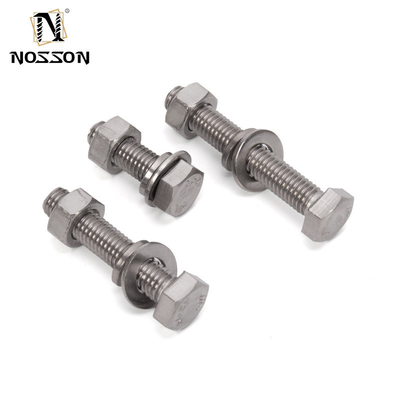 Fabricação Distribuição Padrão ANSI acabamento simples 304 316 Hex Ferramenta de enrolamento e de nozes de aço inoxidável DIN931 DIN933