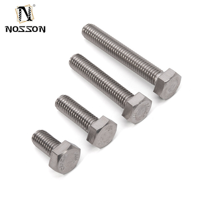 Fabricação Distribuição Padrão ANSI acabamento simples 304 316 Hex Ferramenta de enrolamento e de nozes de aço inoxidável DIN931 DIN933