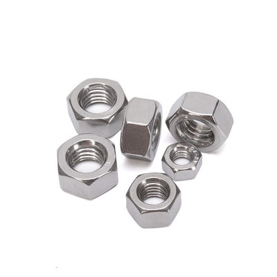 Sistema de medição de polegadas imperiais M5 M6 M8 M10 M12 M14 M16 Acabo de encerar Hexagon Nut para parafuso e parafuso em aço ligado