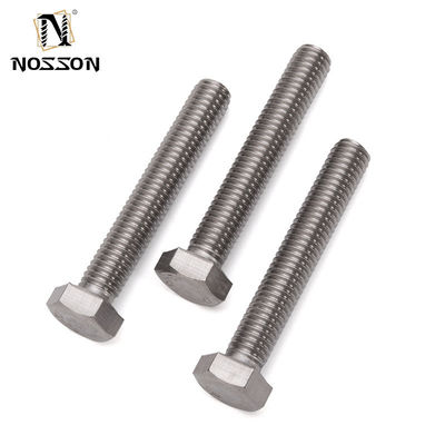 Parafusos e porcas hexagonais de aço inoxidável M6 M8 M10 M12 M14 M16 M20 com acabamento revestido de zinco HEX Head Style