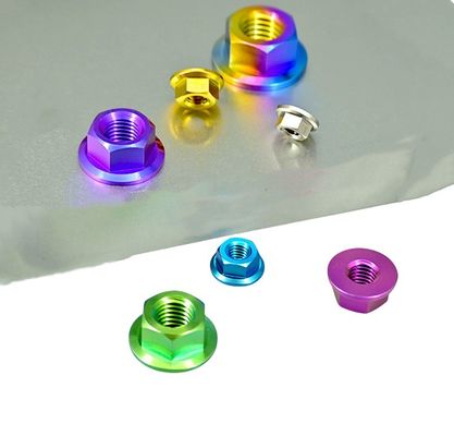 Nozes de titânio de 12 pontos Gr5 métricas para aplicações de alta resistência na norma DIN 304 de aço inoxidável e revestidas de zinco