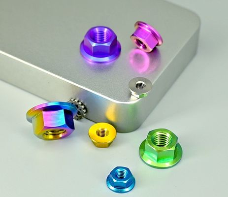 Nozes de titânio de 12 pontos Gr5 métricas para aplicações de alta resistência na norma DIN 304 de aço inoxidável e revestidas de zinco