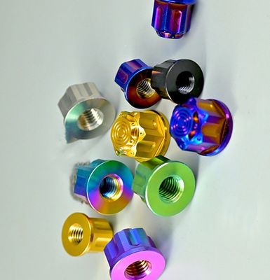 Nozes de titânio de 12 pontos Gr5 métricas para aplicações de alta resistência na norma DIN 304 de aço inoxidável e revestidas de zinco
