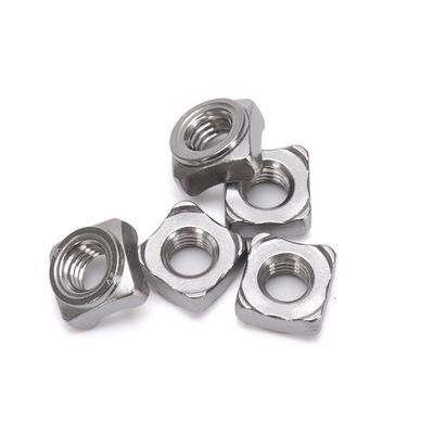 Nozes de soldadura quadrada de aço inoxidável 304 para fios M3-M12 em aplicações da indústria de retalho