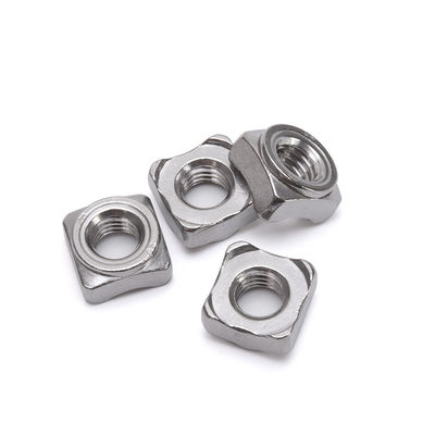 Nozes de soldadura quadrada de aço inoxidável 304 para fios M3-M12 em aplicações da indústria de retalho