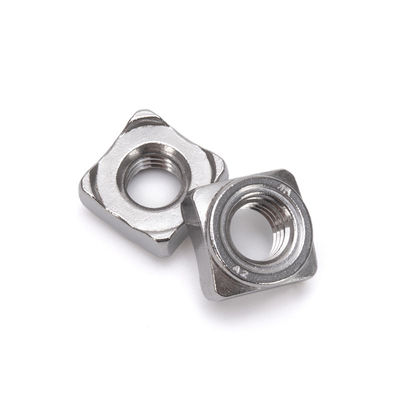 Classe de padrão ISO 8 10 Aço oleado Din 928 Projeção Quadrada Soldadura Nozes de soldadura para equipamentos e máquinas de saúde