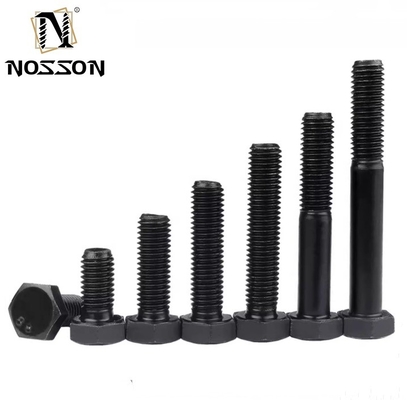 Parafusos de cabeça hexadecimal de óxido de aço preto de qualidade industrial com porca M3 M4 M5 M6 M8 M10 M12 M14 M16 M20 GB padrão de grau 10.9