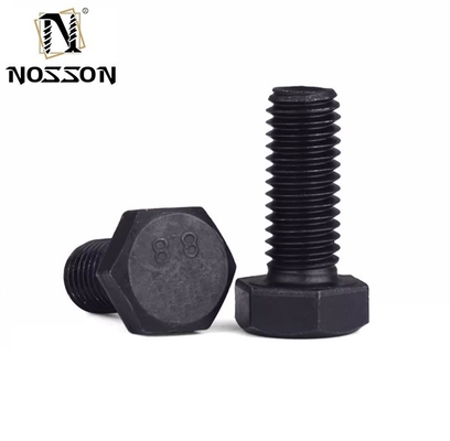 Parafusos de cabeça hexadecimal de óxido de aço preto de qualidade industrial com porca M3 M4 M5 M6 M8 M10 M12 M14 M16 M20 GB padrão de grau 10.9