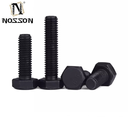 Parafusos de cabeça hexadecimal de óxido de aço preto de qualidade industrial com porca M3 M4 M5 M6 M8 M10 M12 M14 M16 M20 GB padrão de grau 10.9