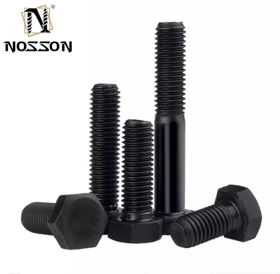 Parafusos de cabeça hexadecimal de óxido de aço preto de qualidade industrial com porca M3 M4 M5 M6 M8 M10 M12 M14 M16 M20 GB padrão de grau 10.9