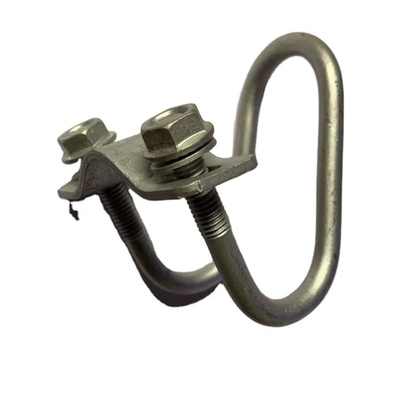Mobiliário Double Pipe Clamp 304 de aço inoxidável Double U-bolt com parafuso e lavadora U-clamp M6 M8 FINISH NEGRO DIN Standard