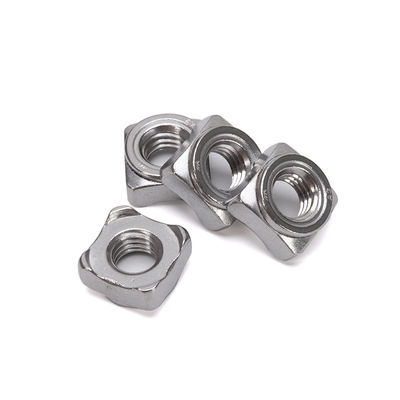 Metric M6 aço carbono ANSI/ASME padrão DIN928 quadrado de solda por entalhe para soldagem de ponto personalizado acabamento simples personalizado