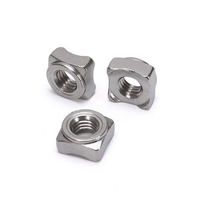 JIS Standard Metric Stainless Steel Square Weld Nut M5 M6 para desempenho da indústria pesada no sistema métrico de medição