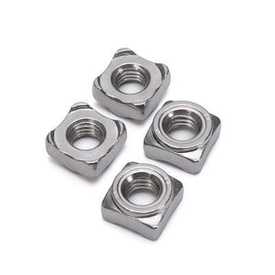 JIS Standard Metric Stainless Steel Square Weld Nut M5 M6 para desempenho da indústria pesada no sistema métrico de medição