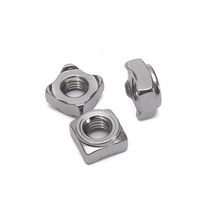 JIS Standard Metric Stainless Steel Square Weld Nut M5 M6 para desempenho da indústria pesada no sistema métrico de medição