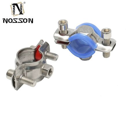 Apoio à Indústria Pesada 16-300mm Rondas Clip de Tubo com Projeto de Bolto e Sistema de Medição Métrica de Revestimento de Borracha Personalizado