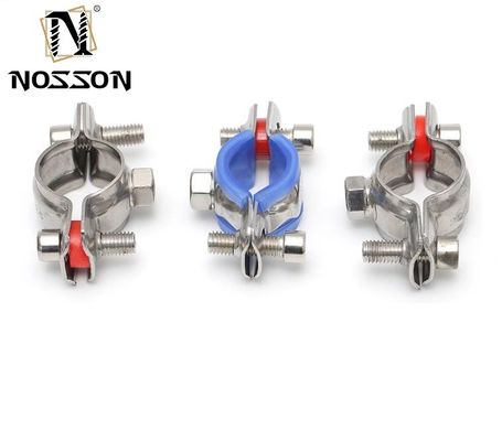 Apoio à Indústria Pesada 16-300mm Rondas Clip de Tubo com Projeto de Bolto e Sistema de Medição Métrica de Revestimento de Borracha Personalizado