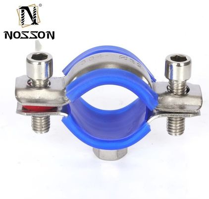 Apoio à Indústria Pesada 16-300mm Rondas Clip de Tubo com Projeto de Bolto e Sistema de Medição Métrica de Revestimento de Borracha Personalizado